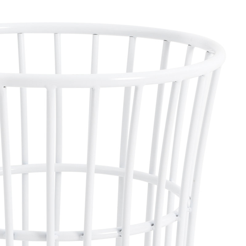 Metal Mesh Laundry Basket Cart With Wheels