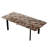 78.7 In. Rectangular Extendable Modern Dining Table For 6-8 With Black Metal Legs