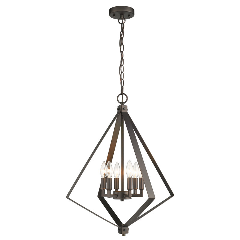 Lustre géométrique 6 lumières unique Crawfordville