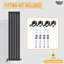 iBathUK Belgravia Vertical Single Slim Flat Panel Radiator-429028884-429028886