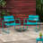 Chair In Teal Iron: Relax And Rejuvenate, 23.96 In. Deep, 27.19 Wide, 24.83 High, 14.29 Lb Iron For Relaxing Moments, Depth, Width, Height,