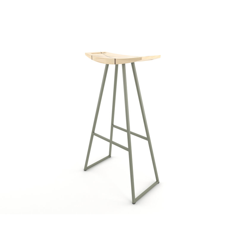 Tabouret de bar et de comptoir Robert, Érable, Tabouret de bar (siège d'une hauteur de 30 po), Vert prairie
