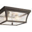 Plafonnier encastré intérieur / extérieur 2 lumières en bronze vieilli 11 po Fairplay