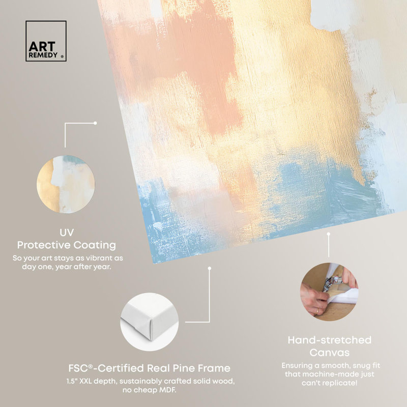 Art Remedy Colourful Abstract Canvas, 16" H x 20" W, Wrapped Canvas