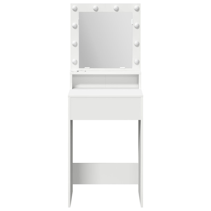 50 X 41 X 135 Cm Mirror Dressing Table, White