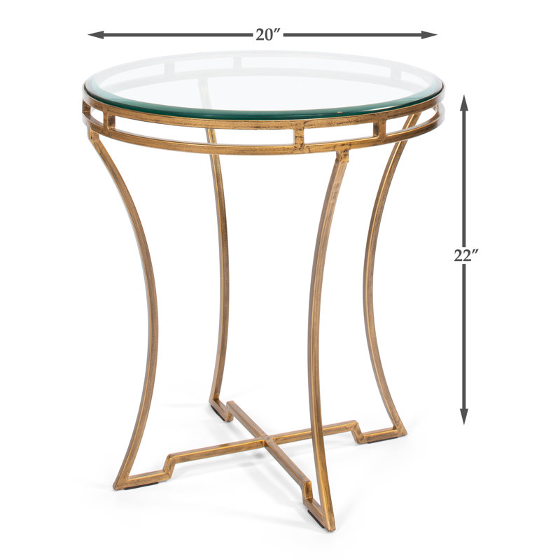 Glass End Table