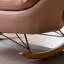 Chaise berçante double rose