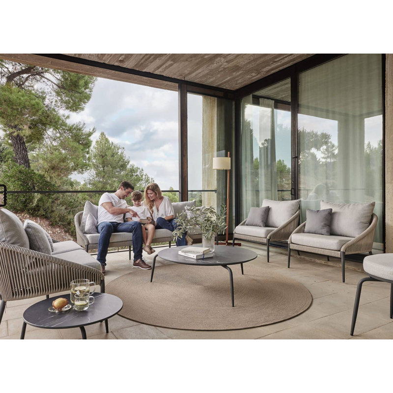 Rodona Outdoor 3 - Seat Patio Sofa, Canvas Canvas Sunbrella® Canvas