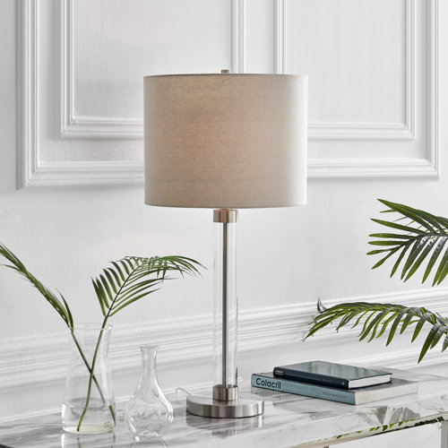 Fairmont Park Aneko Chic Metal and Glass Effect Table Lamp or Bedside