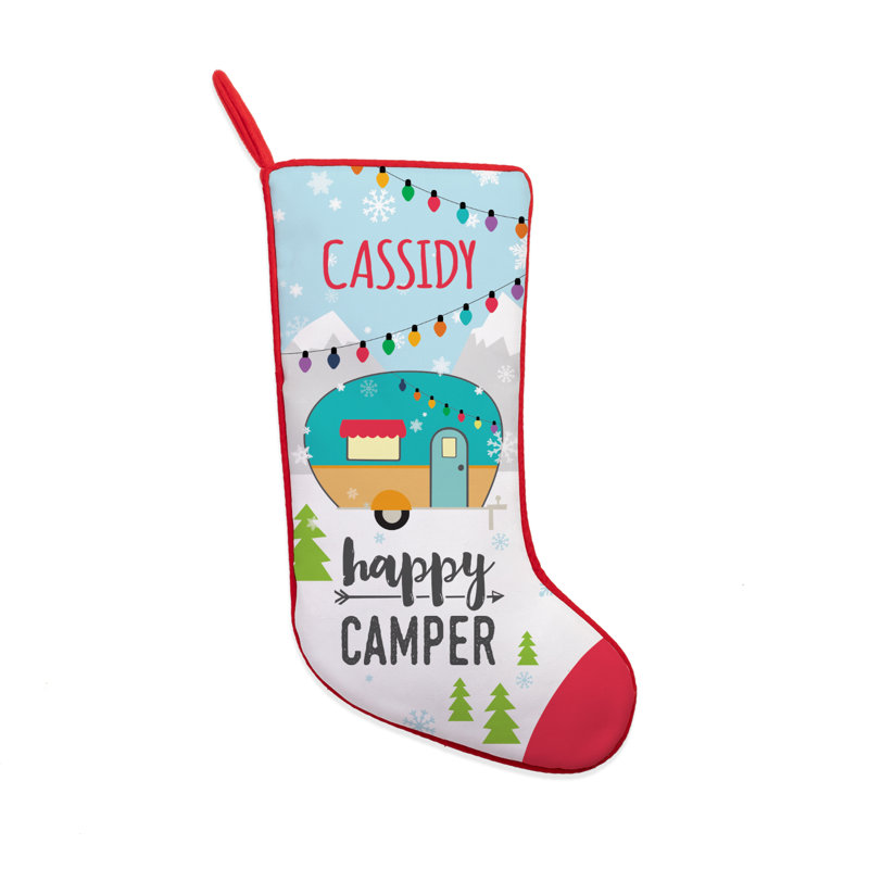 Chaussette de camping personnalisée Happy, Oui