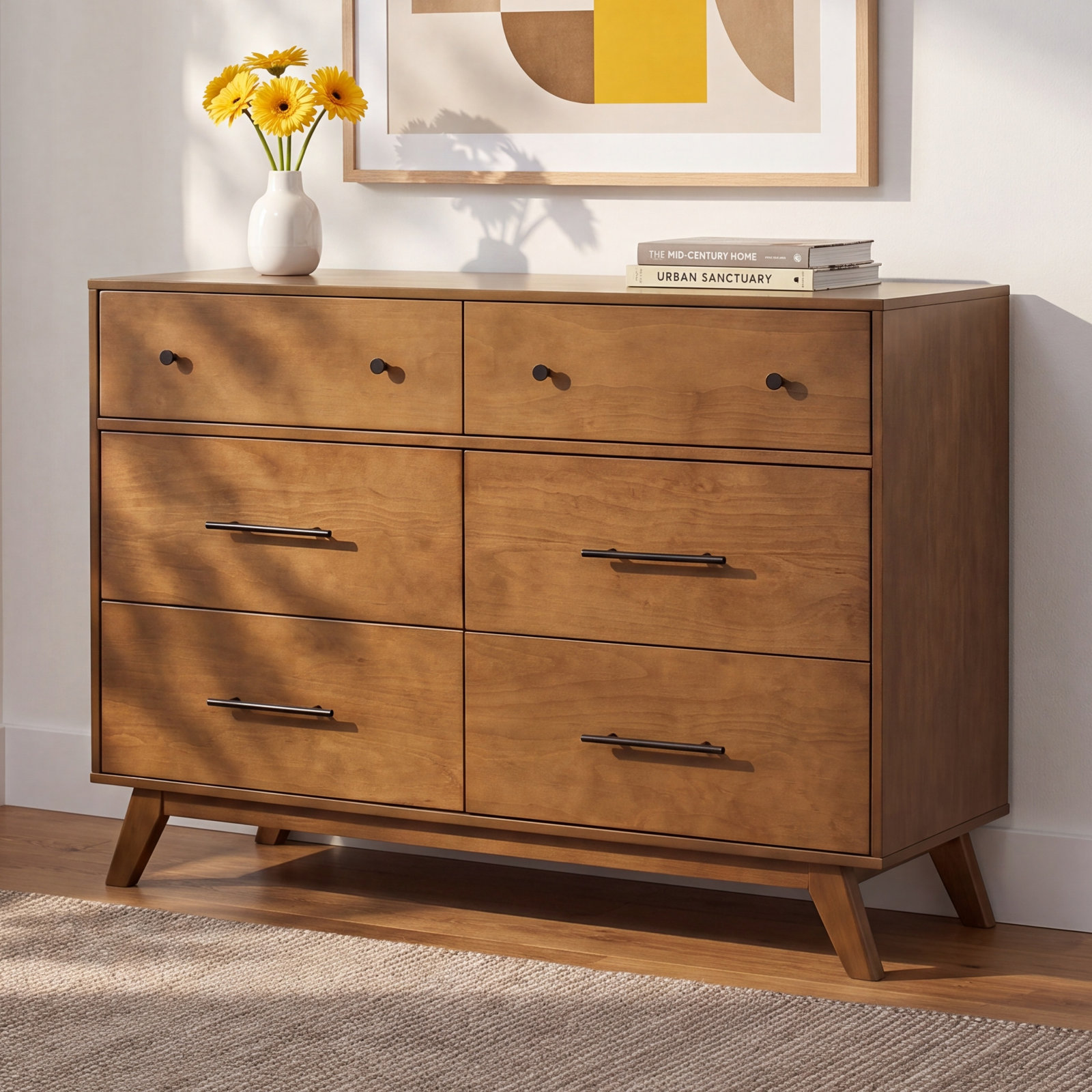 Otto 6-Drawer Dresser, Walnut
