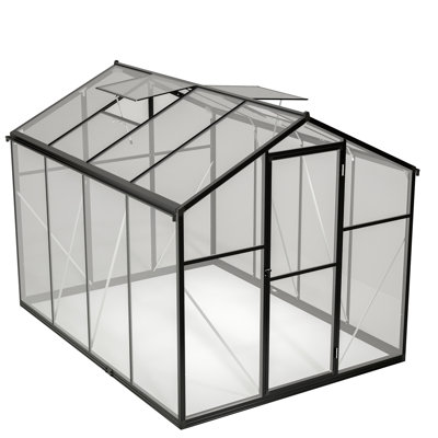 Polycarbonate Greenhouse For Gardens - Quick Setup And Large Walk-In Stable Frame Ventilation