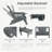 Celese HDPE Folding and Adjustable Adirondack Chair with Ottoman-605954254