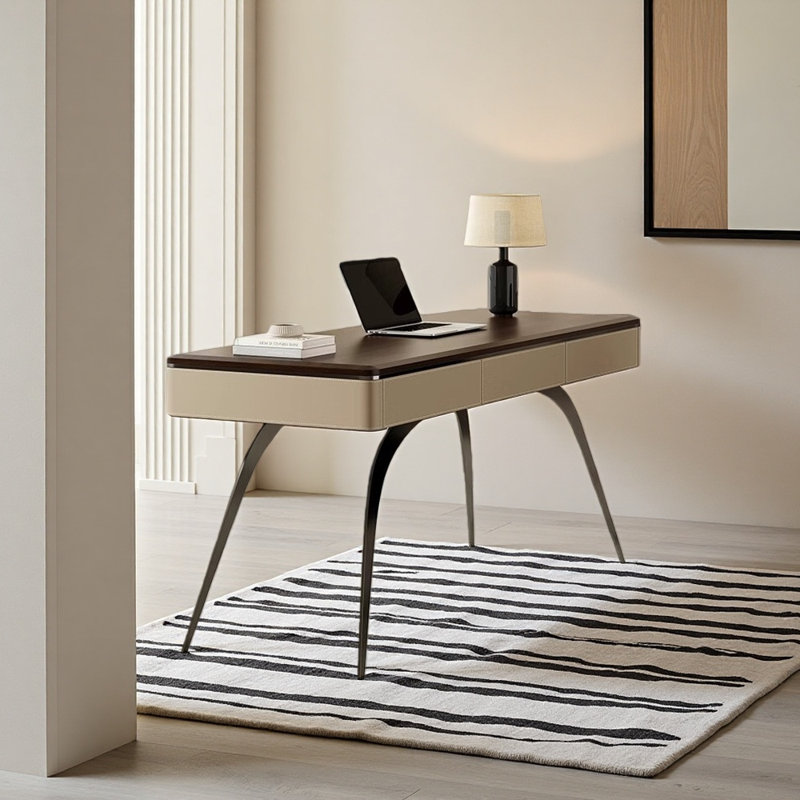 Bureau de style italien avec lumière luxueuse, H 29,53 po x l 47,24 po x P 23,62 po