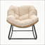 Fauteuil à bascule berçant, conception surdimensionnée avec coussin, parfait pour la détente intérieure et extérieure dans la cour, le patio, le jardin