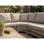 Cotswold Wicker Comfort Corner Set with Height Adjust Table