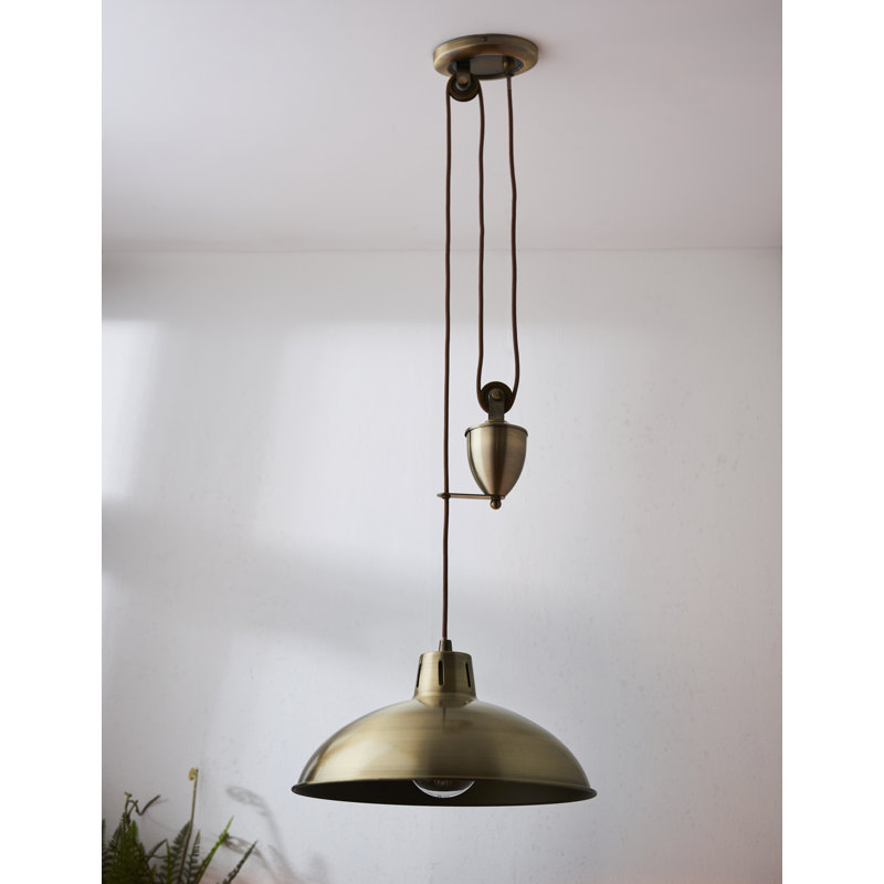 Bartlet 1 - Light Dome Pendant, Antique Brass