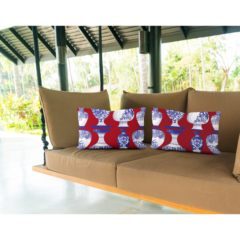  Coussin intérieur / extérieur Lumbar, Rouge