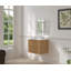Meuble-lavabo flottant avec lavabo | 23,62 x 18,11 x 19,69 | Contreplaqué | 1 pièce | Meuble-lavabo de salle de bain | Noyer | Conception flottante murale