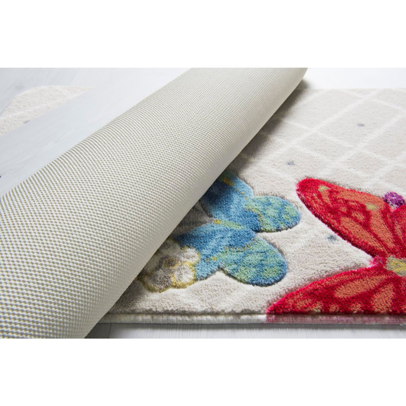 Tapis de bain Marienville, Mauve / rouge / crème