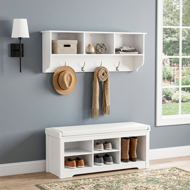 Portemanteaux mural Curnin, Blanc