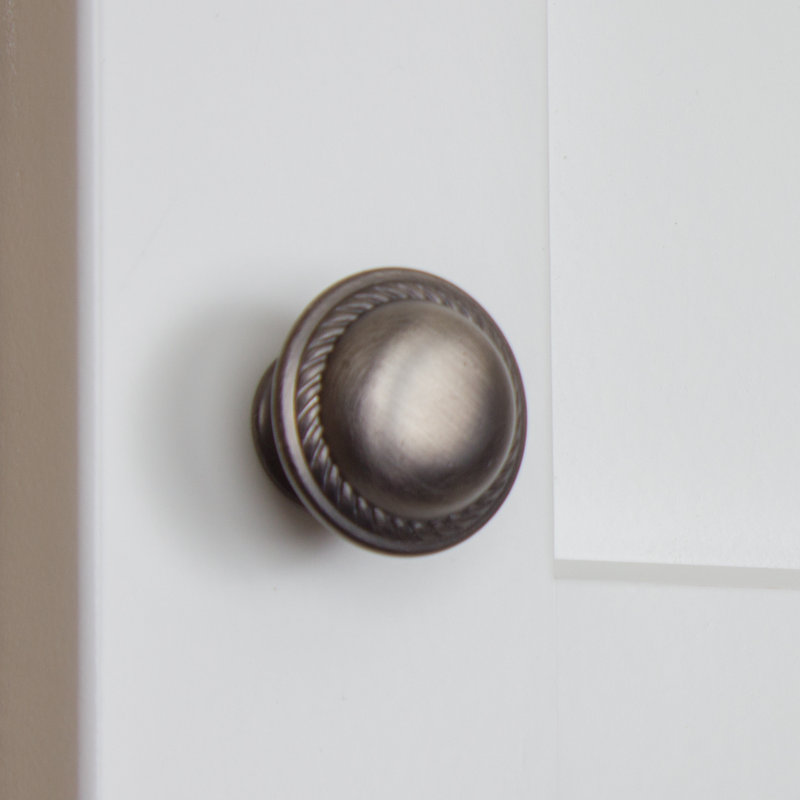 1 1/8" Diameter Mushroom Knob, Pewter