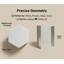 Table d'appoint hexagonale en marbre naturel blanc-1017575679