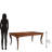 Mylah Extendable Cherry Solid Wood Dining Table