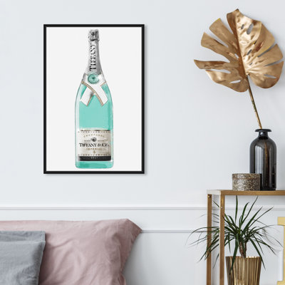«Drinks and Spirits Priceless Champagne Bottle» par Oliver Gal, impression sur toile