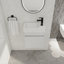 Meuble-lavabo flottant mural avec lavabo en céramique et porte d'armoire à fermeture en douceur-1097905400