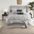 Elegant 7-piece Queen Polyester Bedding Set, Stylish Tufted Design, Bedroom Sophistication