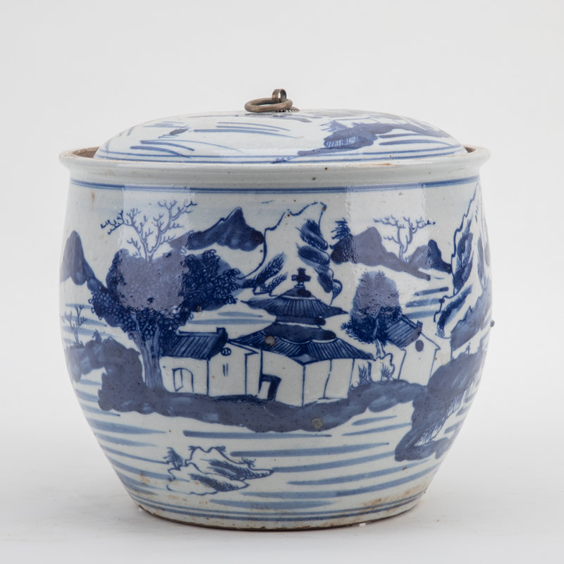 Handmade Porcelain Ginger Jar