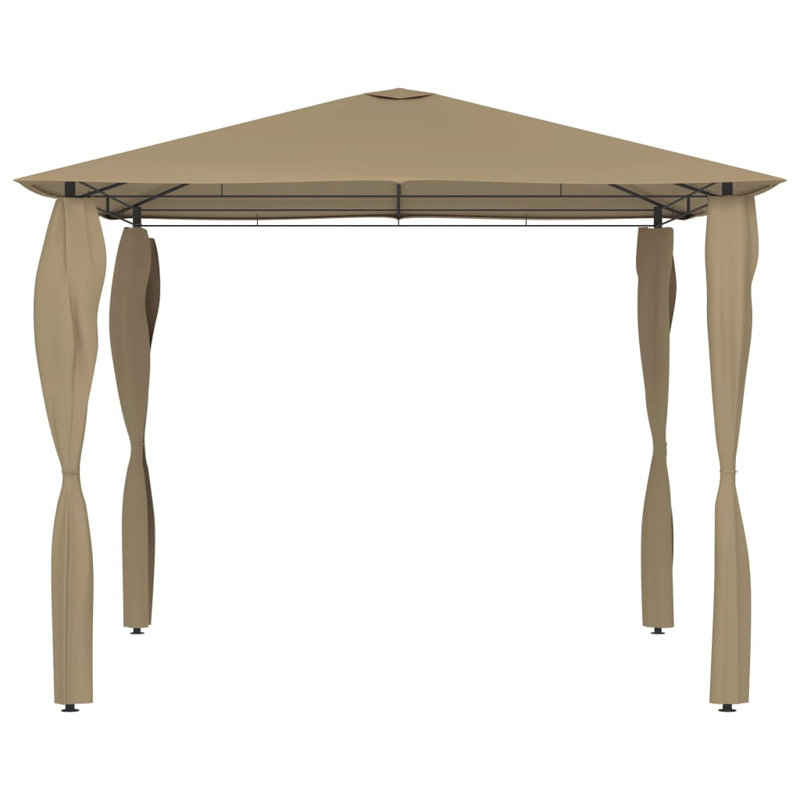Penwortham 3m W x 3m D Steel Patio Gazebo, Taupe