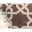 Tapis à motif géométrique brun Theodora-40285070