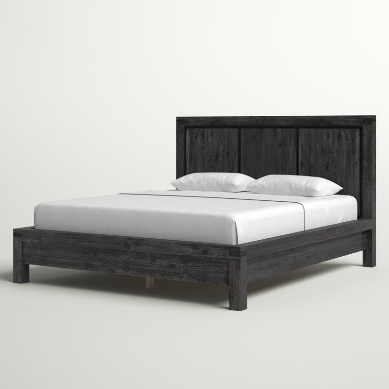 Emerie Solid Wood Platform Bed, Queen