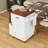 Rustic Mobile Kitchen Island Cart with Drop Leaf, Adjustable Shelf, Storage Drawer and Lockable Wheels-1603965659