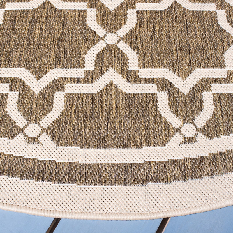 Dirks Performance Geometric Indoor/Outdoor Area Rug, Runner 2'3" x 12'