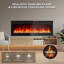 Foyer électrique encastrable 68 "- chauffage encastré mural 750 / 1500W avec télécommande, 12 couleurs de flamme, minuterie