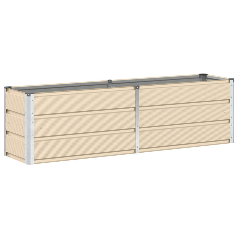 Raised Garden Bed, 45cm H x 160cm W x 40cm D, Ivory