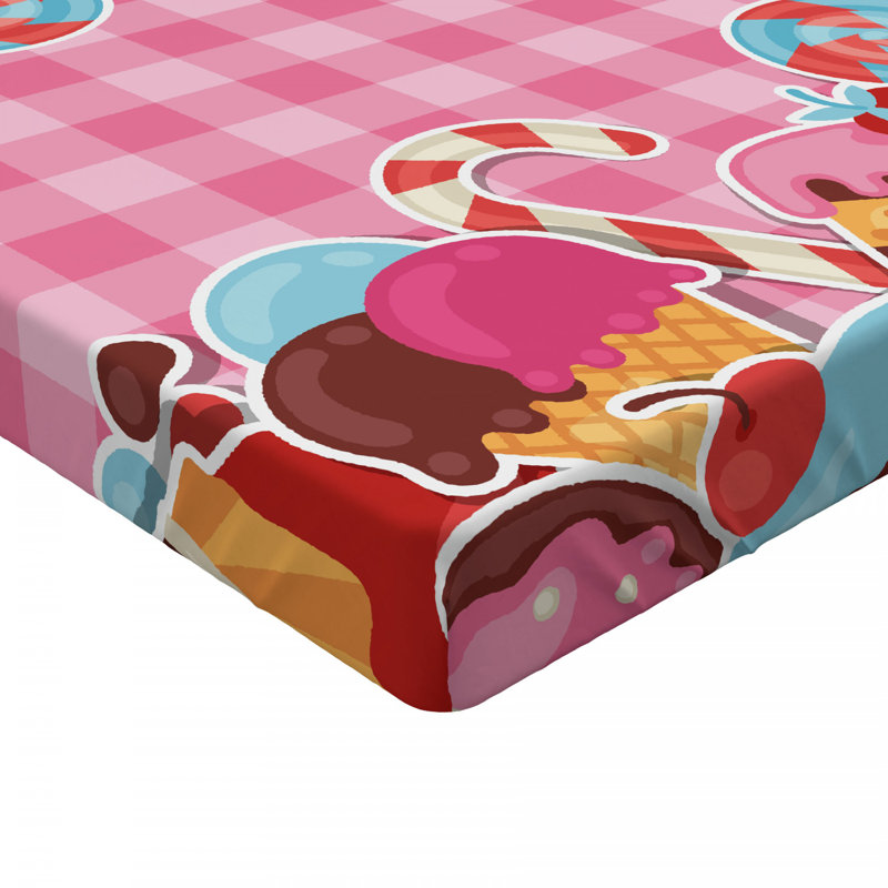 Microfiber Plaid Fitted Sheet, Queen Fitted Sheet