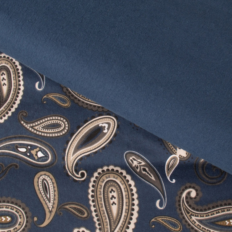 Ensemble de housse de couette 100% coton , Housse de couette pour très grand lit + 2 taies d, Bleu marine