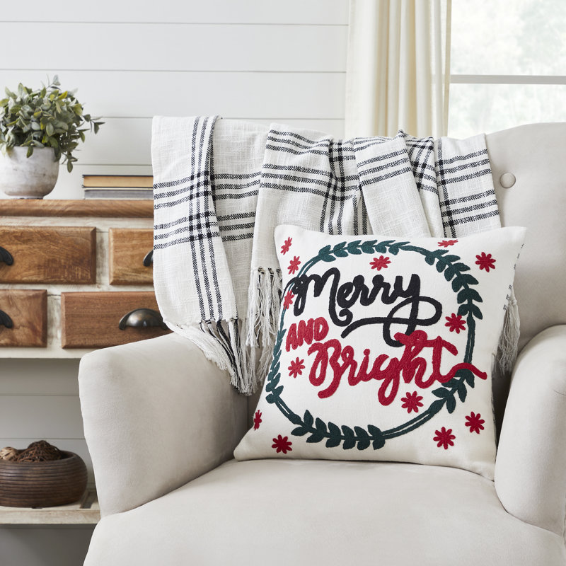  Coussin en coton Merry & Bright