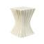 Table d'appoint, en forme de vague, couleur brun antique, eau, aucun assemblage requis, H 23,33 po, L 16,5 po, l 16,44 po, peut contenir divers articles, table en oxyde de magnésium d'une capacité de 200 lb