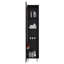 Armoire de rangement autoportante peu encombrante avec rangement fermé, 4 tablettes intérieures, poignées en métal, conception moderne noire pour poignées et pieds multi-pièces, espaces de bureau-131257026
