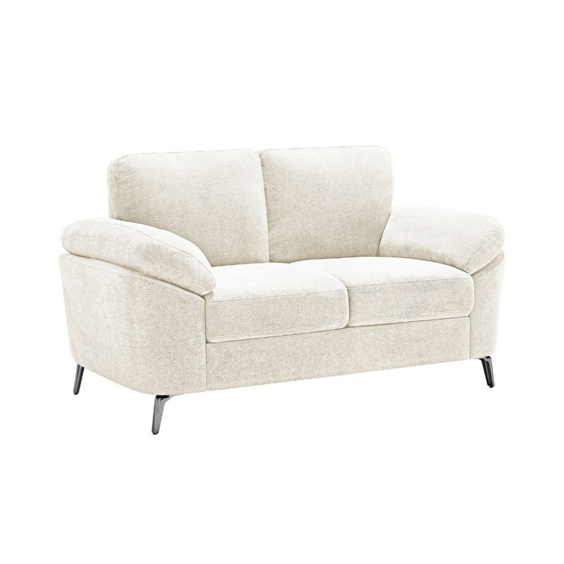 Debborah 2 Seater Chenille Sofa, Cream