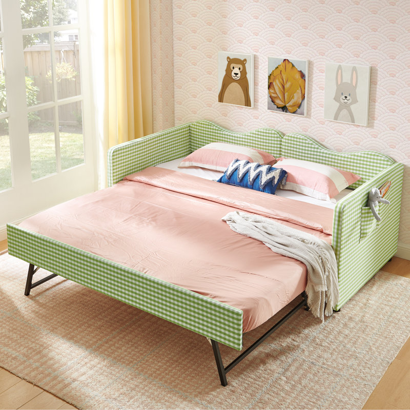 Lits avec rangement, lit de jour extensible en bois et bois aggloméré pour petites pièces