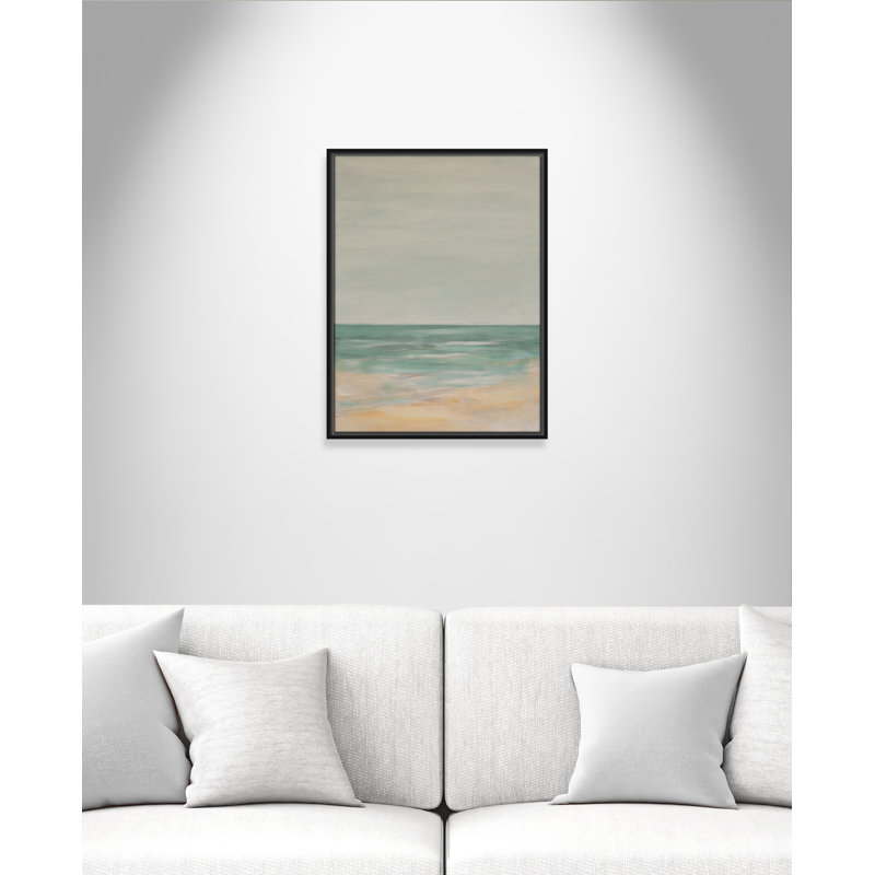 Horizon - Portrait Version Print par S.H. Khân, Cadre flottant noir, L 19,5 po x H 25,5 po