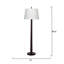 Lampe sur pied Revolution en bois, noir