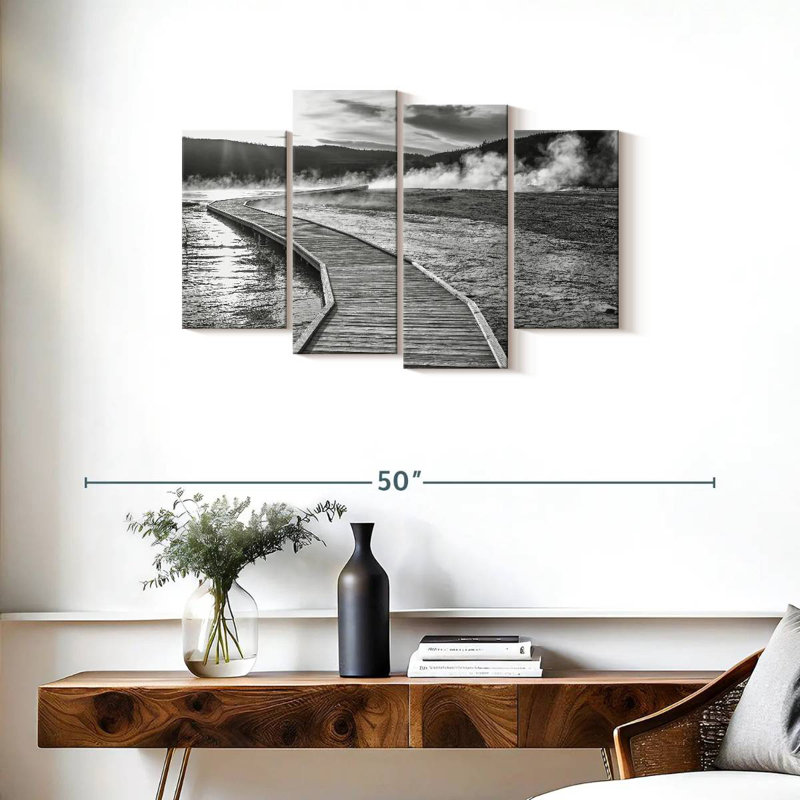 Lilie Monochrome Boardwalk, 22'' H x 36'' W