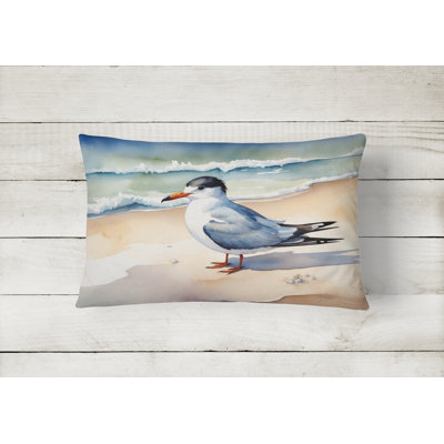 Tern Resting Throw Pillow